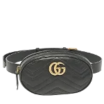 Black Leather Gucci Marmont