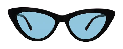 Black Fabric Swaroski Sunglasses