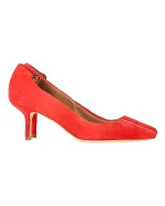 Red Suede Tory Burch Heels