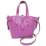 Purple Leather Furla Tote