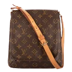 Brown Canvas Louis Vuitton Musette Salsa