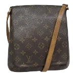 Brown Canvas Louis Vuitton Musette Salsa