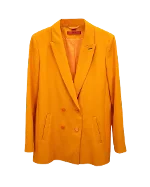 Orange Polyester Hugo Boss Blazer