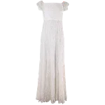 White Nylon Alice + Olivia Dress