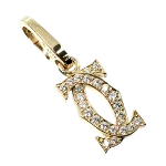 Gold Metal Cartier Charm