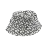 Grey Cotton Burberry Hat