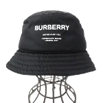 Black Nylon Burberry Hat