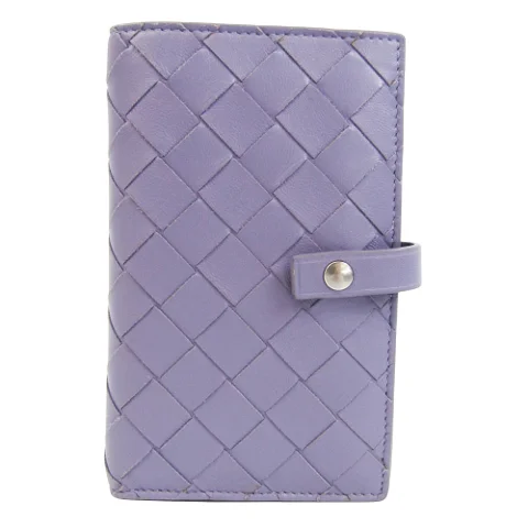 Purple Leather Bottega Veneta Wallet