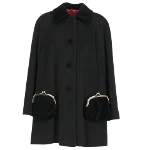 Black Wool Moschino Coat