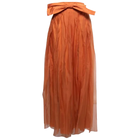 Orange Fabric Dior Pants
