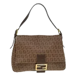 Brown Canvas Fendi Baguette Mamma