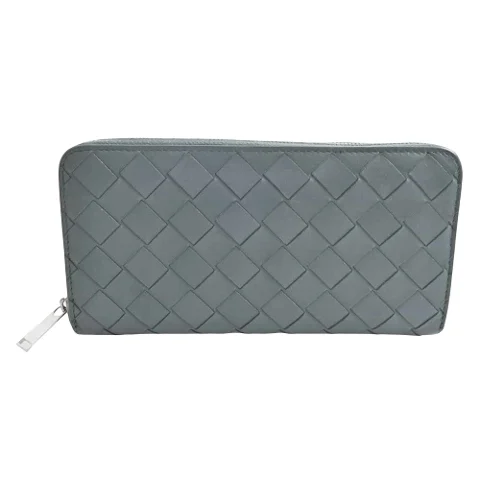 Grey Leather Bottega Veneta Wallet