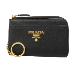 Black Leather Prada Wallet