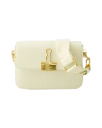 White Leather Off White Shoulder Bag