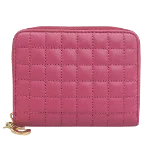 Pink Leather Celine Wallet