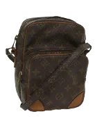 Brown Canvas Louis Vuitton Crossbody Bag