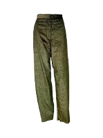 Green Fabric Chanel Pants