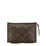 Brown Canvas Louis Vuitton Poche Toilette