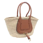 Brown Raffia Chloé Marcie