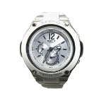 Silver Glass Casio Watch