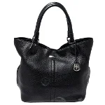 Black Leather Cole Haan Tote