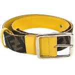 Brown Cotton Fendi Belt