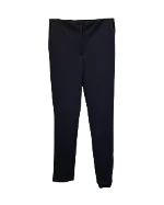 Navy Polyester Theory Pants