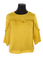 Yellow Viscose Claudie Pierlot Top