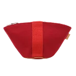 Red Canvas Hermès Pouch