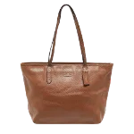 Brown Leather Coach Tote