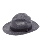 Grey Raffia Giorgio Armani Hat