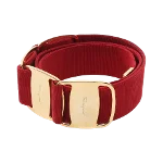 Red Leather Salvatore Ferragamo Belt