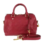 Red Fabric Louis Vuitton Handbag