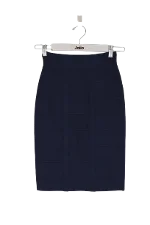 Blue Polyester Hervé Léger Skirt