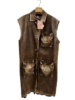 Brown Leather Miu Miu Jacket