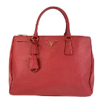 Red Leather Prada Galleria Bag