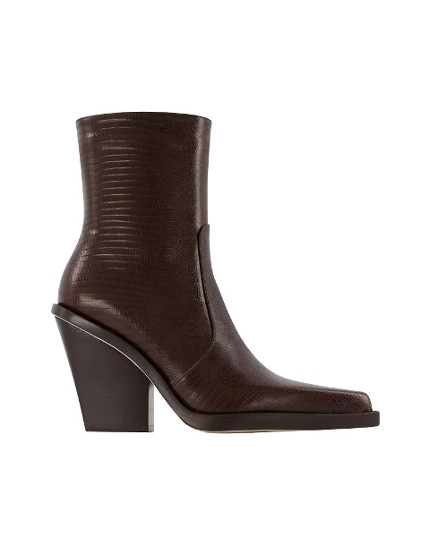 Brown Leather Paris Texas Boots