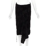 Black Cotton Yohji Yamamoto Skirt