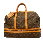 Brown Canvas Louis Vuitton Travel Bag