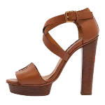 Brown Leather Ralph Lauren Sandals