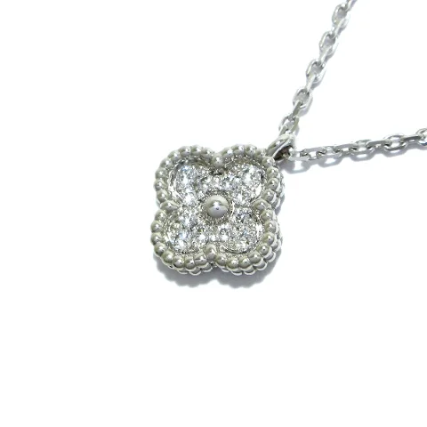 Silver White Gold Van Cleef & Arpels Necklace