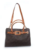 Brown Leather Michael Kors Shopper