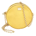 Yellow Leather Dolce & Gabbana Crossbody Bag