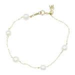 White Metal Mikimoto Bracelet