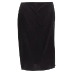 Black Silk Lanvin Skirt