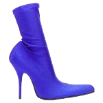 Blue Cotton Balenciaga Boots