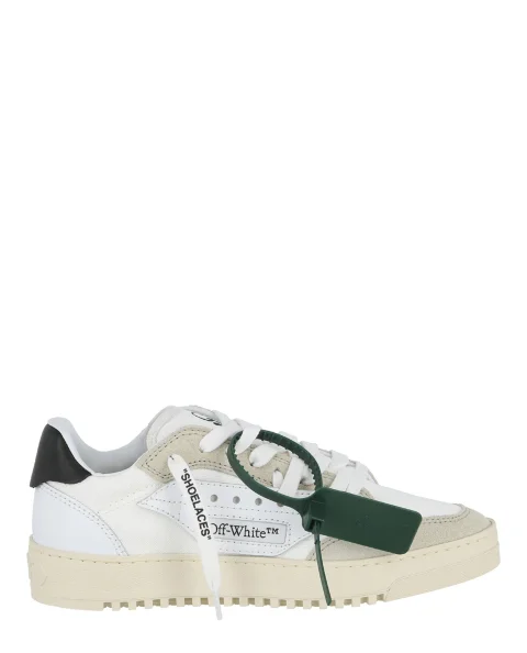 White Fabric Off White Sneakers
