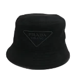 Black Cotton Prada Hat