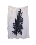 White Polyester N°21 Skirt