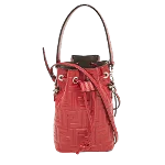 Red Leather Fendi Mon Tresor